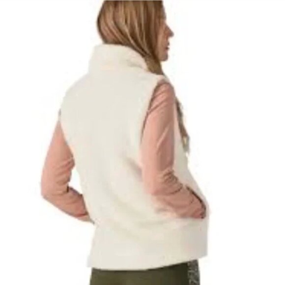 PATAGONIA VEST Los Gatos Full Zip Pockets Mock Turtleneck Off White - Picture 10 of 10